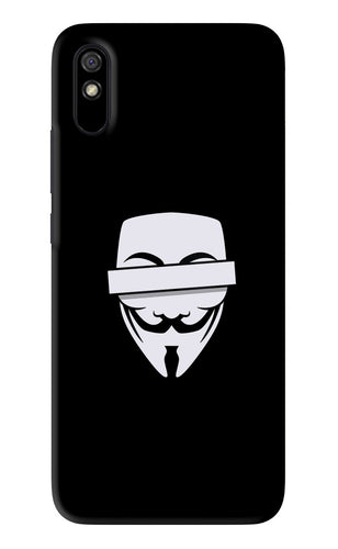 Anonymous Face Xiaomi Redmi 9A - No Sides Back Skin Wrap