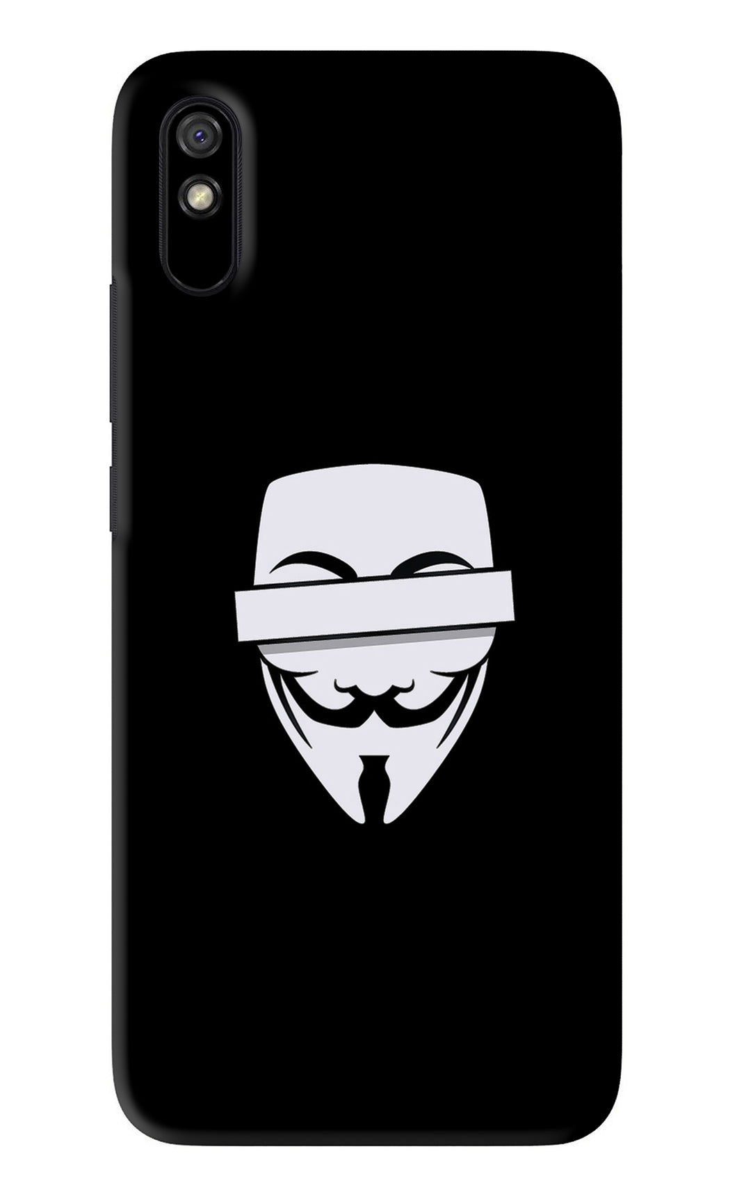 Anonymous Face Xiaomi Redmi 9A - No Sides Back Skin Wrap