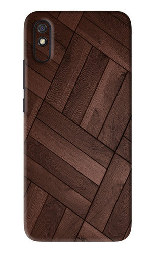 Wooden Texture Design Xiaomi Redmi 9A - No Sides Back Skin Wrap