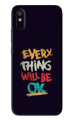 Everything Will Be Ok Xiaomi Redmi 9A - No Sides Back Skin Wrap