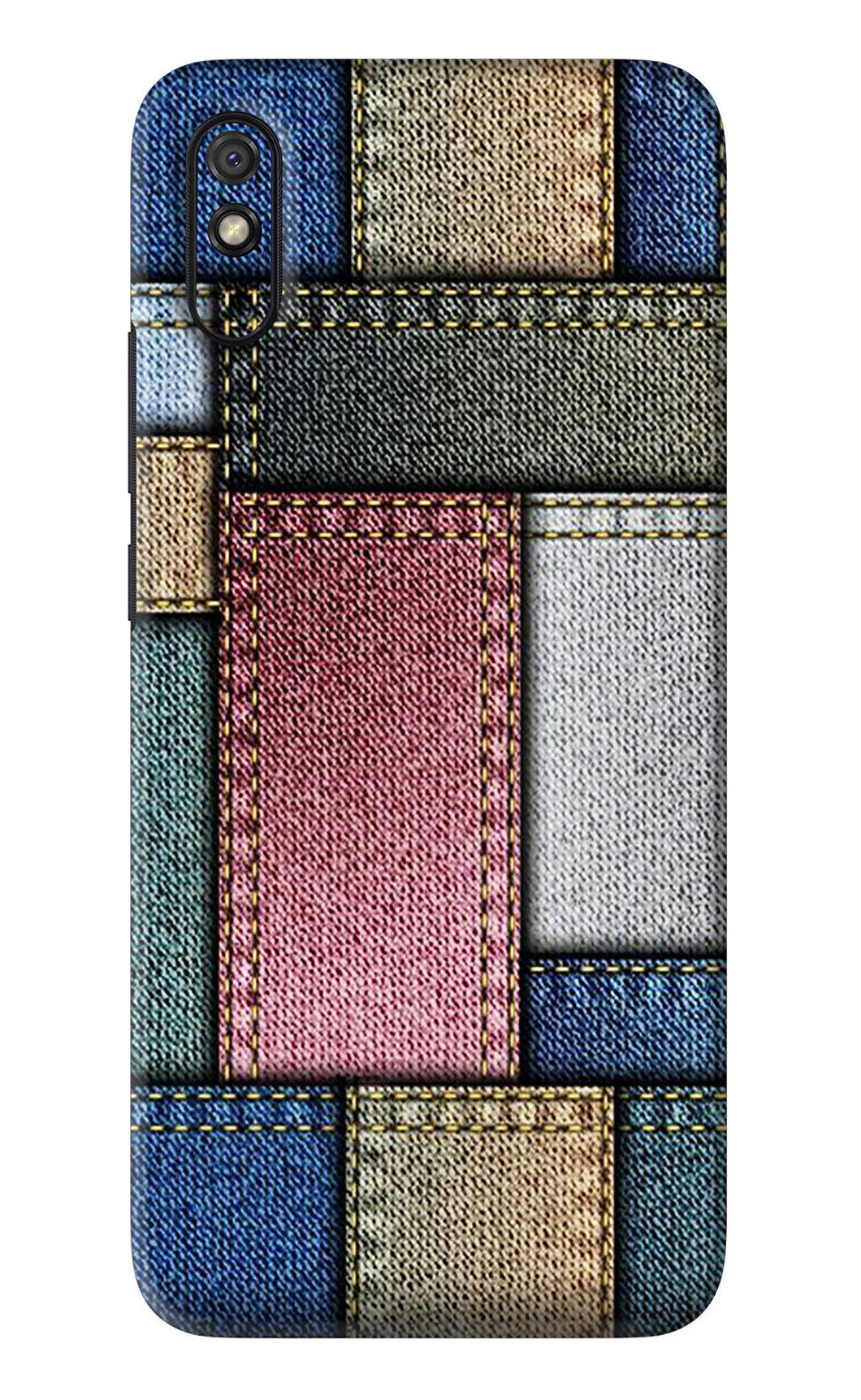 Multicolor Jeans Xiaomi Redmi 9A - No Sides Back Skin Wrap