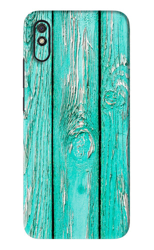 Blue Wood Xiaomi Redmi 9A - No Sides Back Skin Wrap