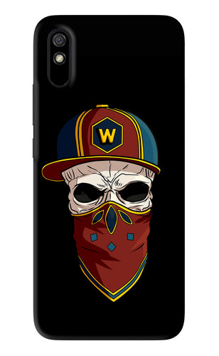 Skull Xiaomi Redmi 9A - No Sides Back Skin Wrap