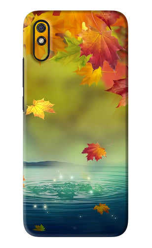 Flowers 1 Xiaomi Redmi 9A - No Sides Back Skin Wrap