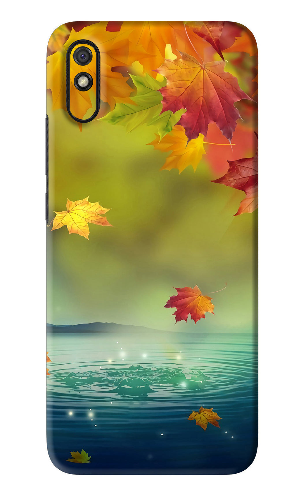 Flowers 1 Xiaomi Redmi 9A - No Sides Back Skin Wrap