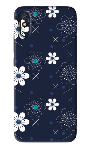 Flowers 4 Xiaomi Redmi 9A - No Sides Back Skin Wrap
