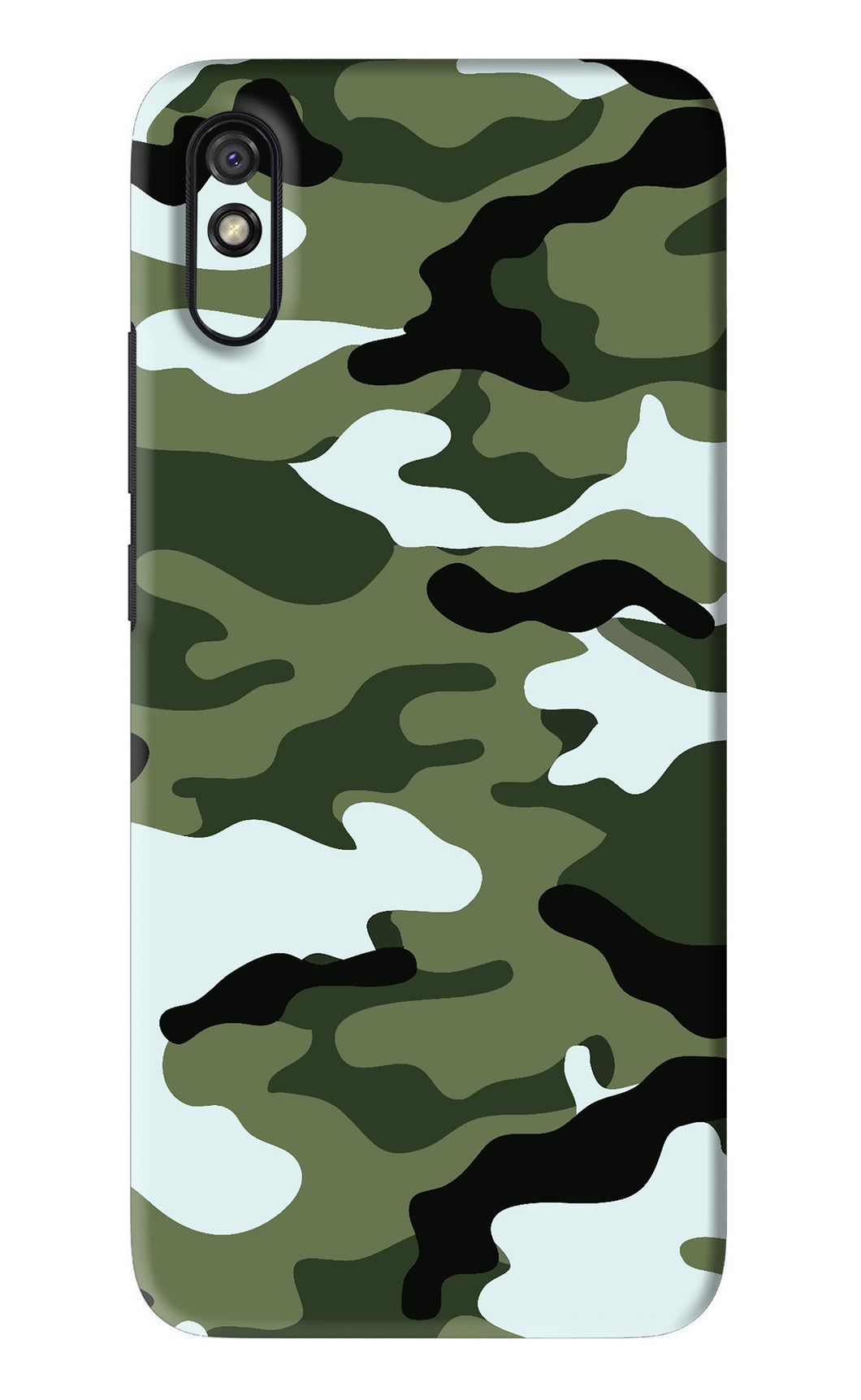 Camouflage 1 Xiaomi Redmi 9A - No Sides Back Skin Wrap