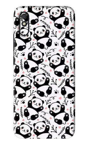 Cute Panda Xiaomi Redmi 9A - No Sides Back Skin Wrap
