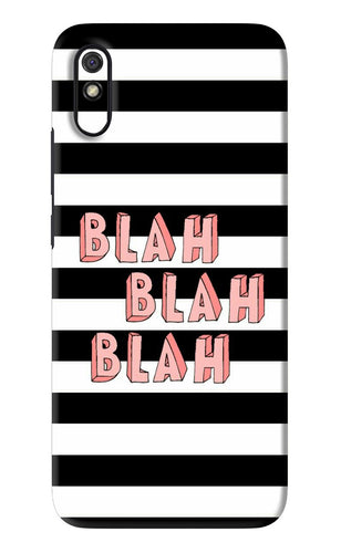 Blah Blah Blah Xiaomi Redmi 9A - No Sides Back Skin Wrap