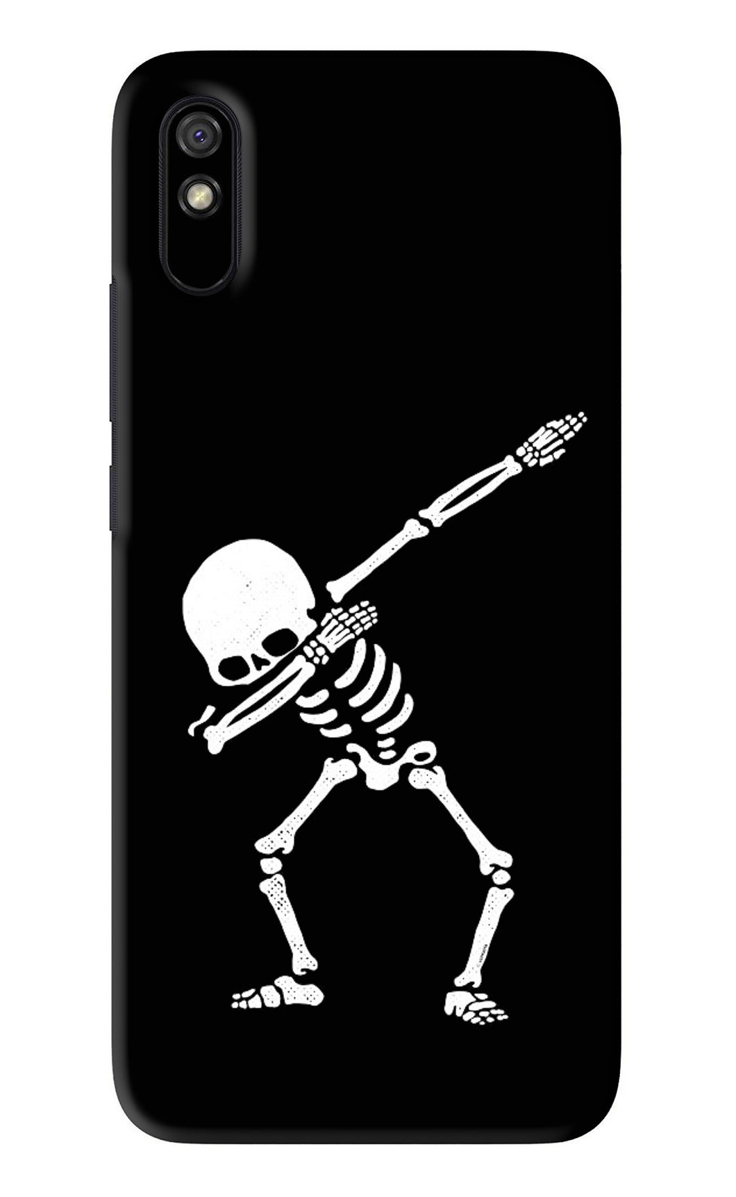 Dabbing Skeleton Art Xiaomi Redmi 9A - No Sides Back Skin Wrap