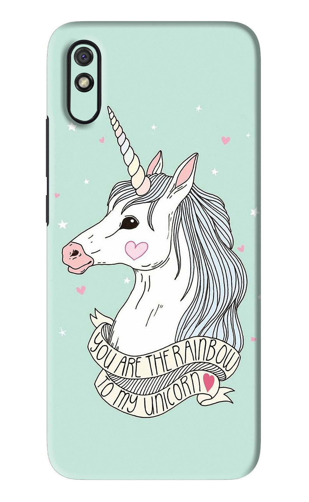 Unicorn Wallpaper Xiaomi Redmi 9A - No Sides Back Skin Wrap