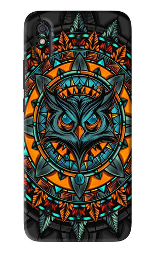 Angry Owl Art Xiaomi Redmi 9A - No Sides Back Skin Wrap