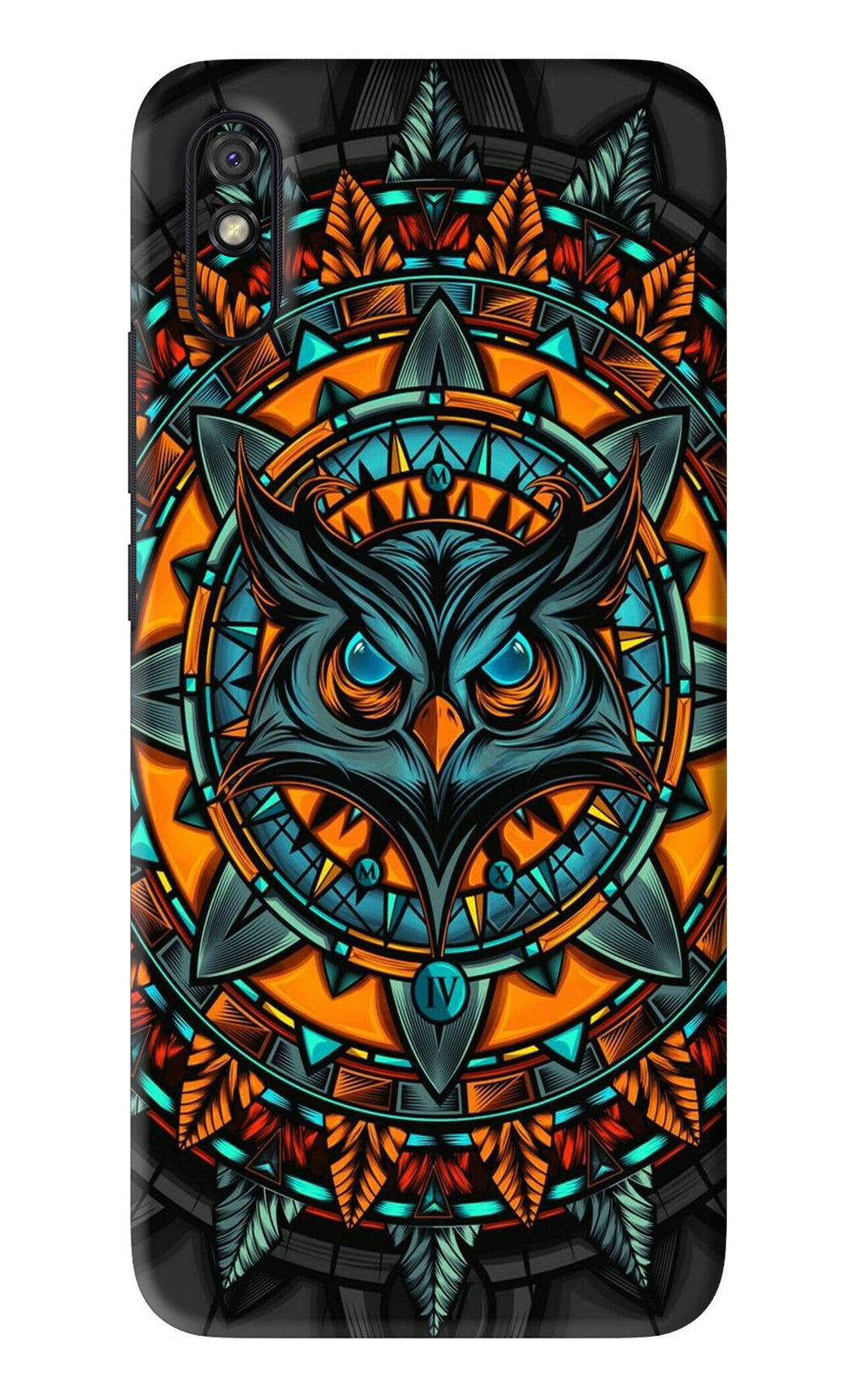 Angry Owl Art Xiaomi Redmi 9A - No Sides Back Skin Wrap