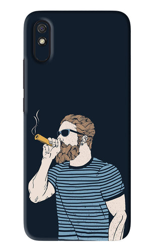 Smoking Xiaomi Redmi 9A - No Sides Back Skin Wrap