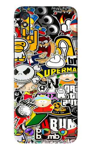 Sticker Bomb Xiaomi Redmi 9A - No Sides Back Skin Wrap
