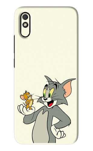 Tom & Jerry Xiaomi Redmi 9A - No Sides Back Skin Wrap