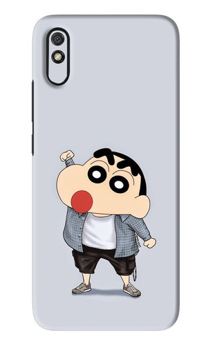 Shinchan Xiaomi Redmi 9A - No Sides Back Skin Wrap