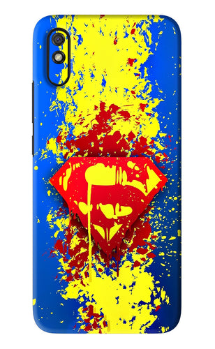 Superman logo Xiaomi Redmi 9A - No Sides Back Skin Wrap