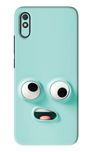 Silly Face Cartoon Xiaomi Redmi 9A - No Sides Back Skin Wrap
