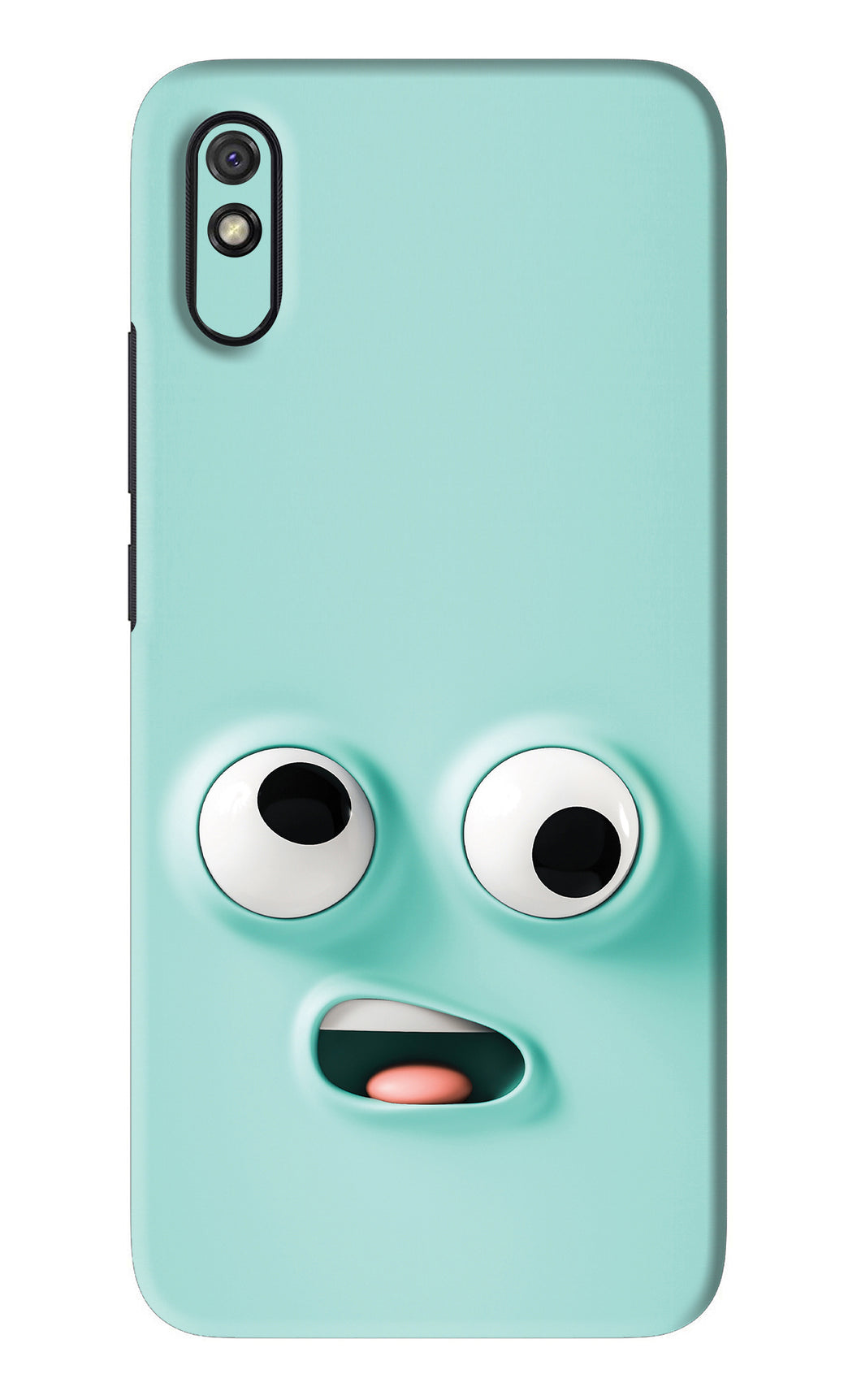 Silly Face Cartoon Xiaomi Redmi 9A - No Sides Back Skin Wrap