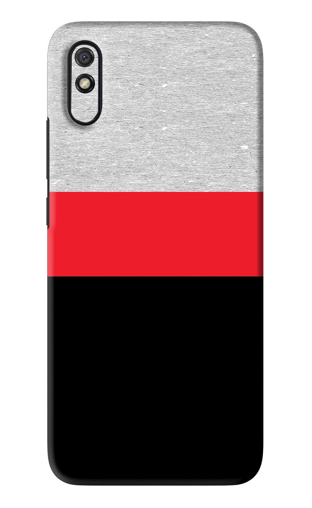 Tri Color Pattern Xiaomi Redmi 9A - No Sides Back Skin Wrap