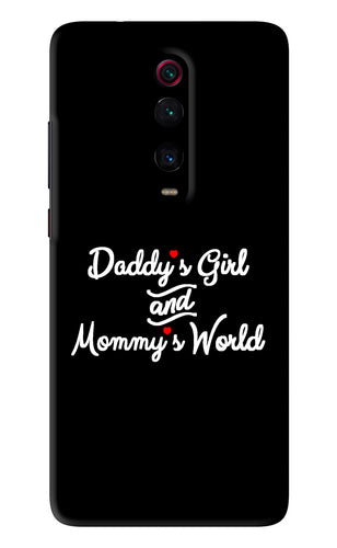 Daddy's Girl and Mommy's World Xiaomi Redmi K20 Back Skin Wrap