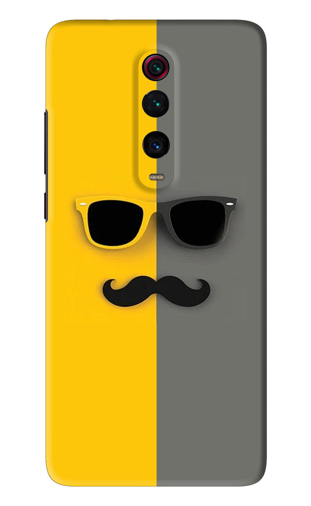 Sunglasses with Mustache Xiaomi Redmi K20 Back Skin Wrap