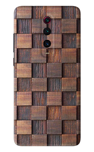 Wooden Cube Design Xiaomi Redmi K20 Pro Back Skin Wrap
