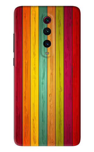 Multicolor Wooden Xiaomi Redmi K20 Pro Back Skin Wrap