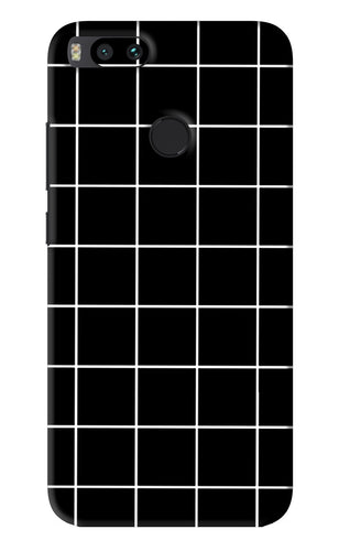 White Grid Xiaomi Redmi Mi A1 Back Skin Wrap
