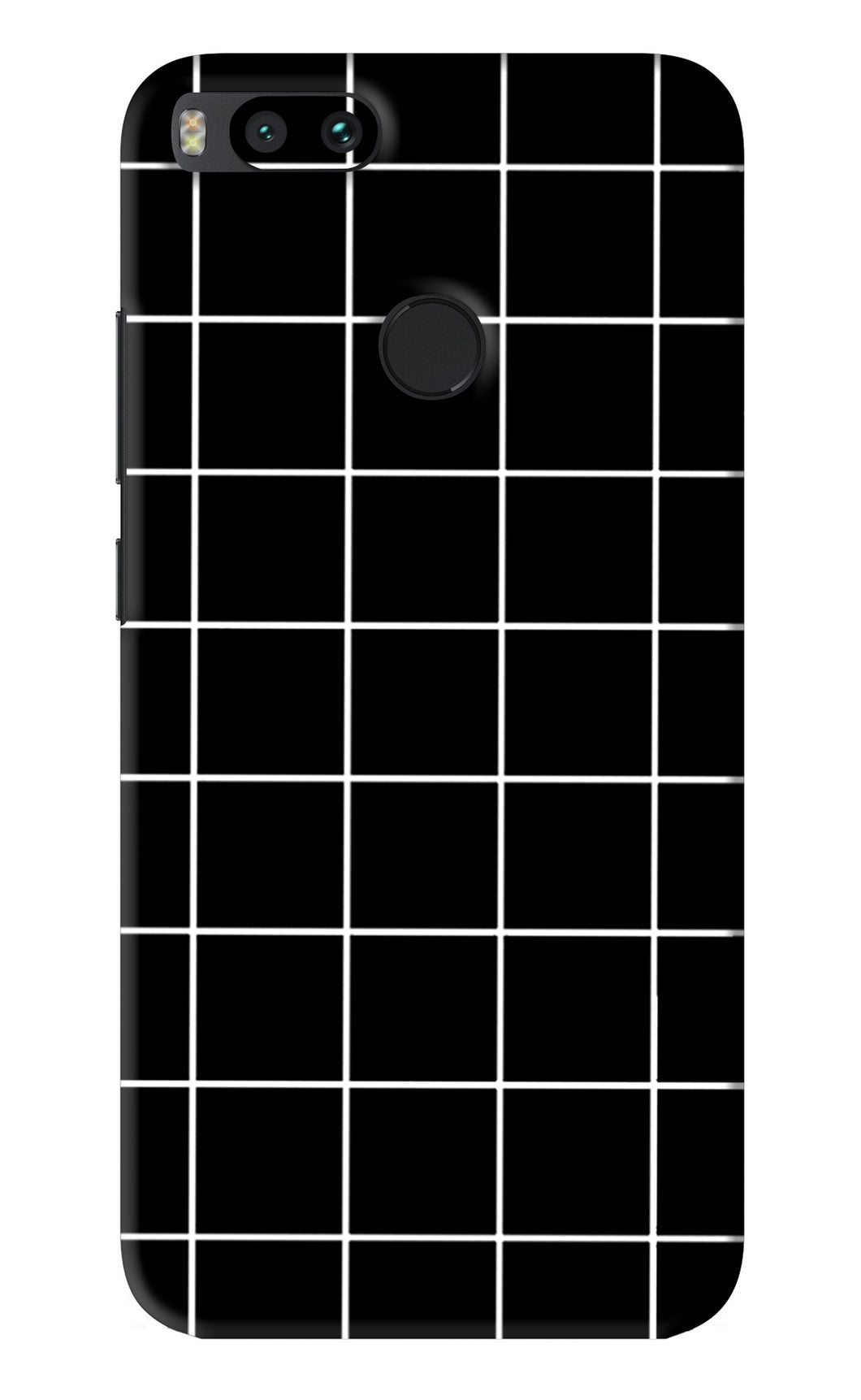 White Grid Xiaomi Redmi Mi A1 Back Skin Wrap