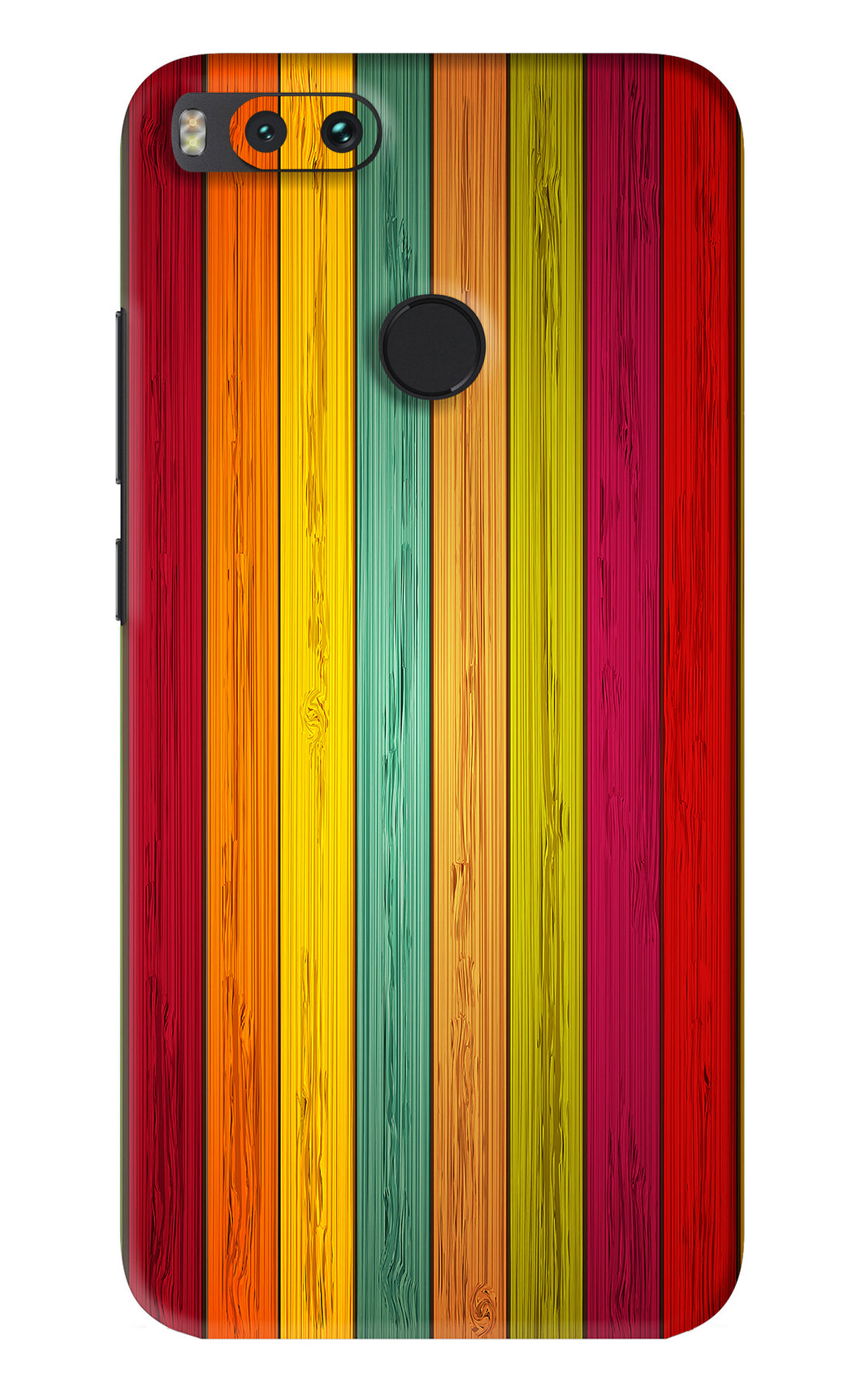 Multicolor Wooden Xiaomi Redmi Mi A1 Back Skin Wrap