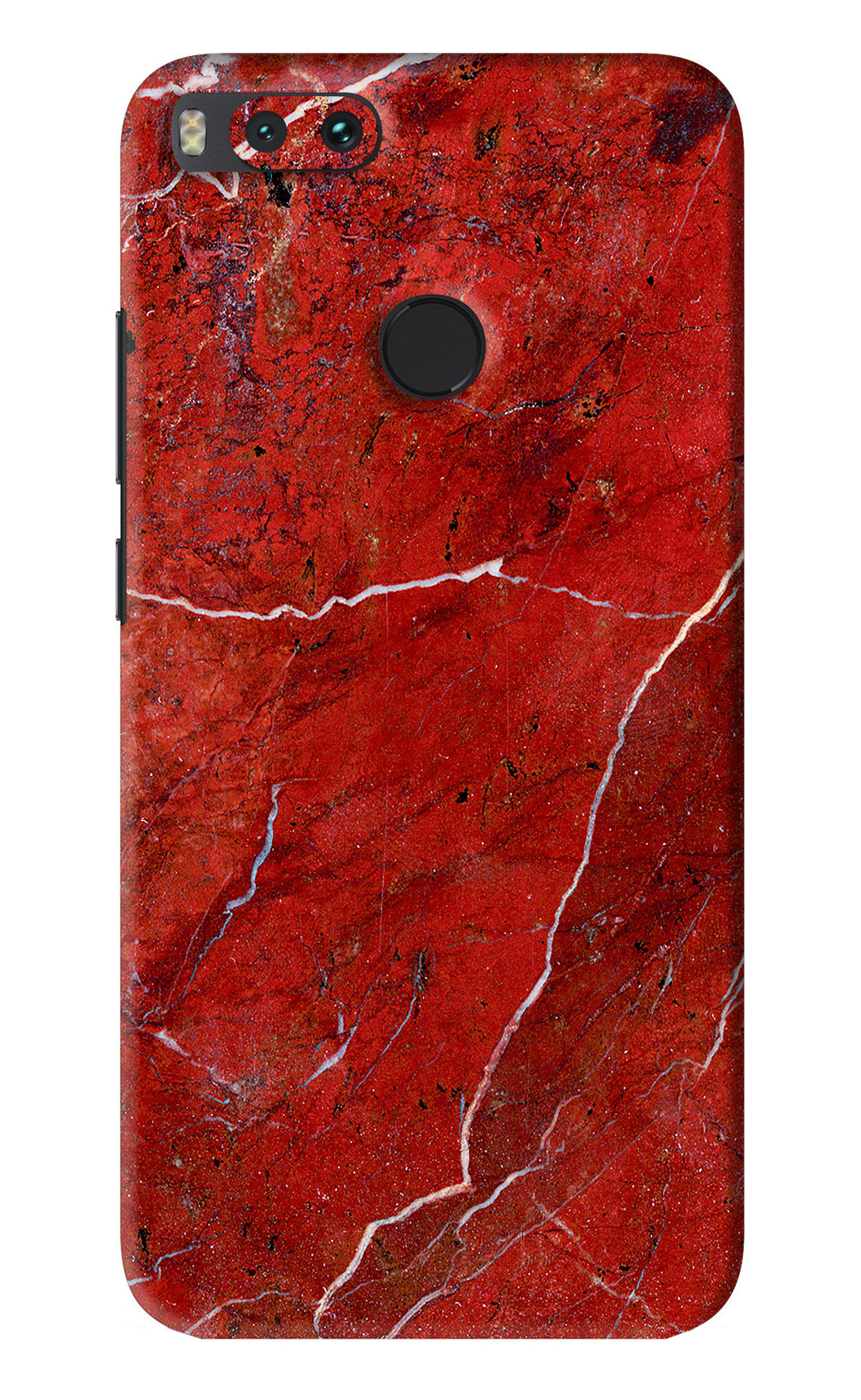 Red Marble Design Xiaomi Redmi Mi A1 Back Skin Wrap
