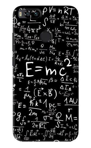 Physics Albert Einstein Formula Xiaomi Redmi Mi A1 Back Skin Wrap