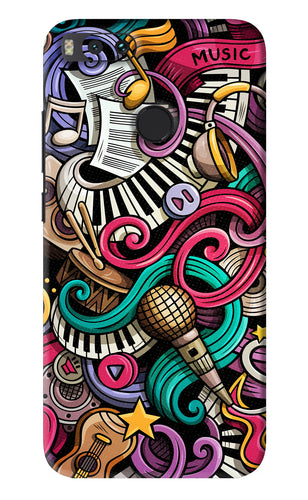 Music Abstract Xiaomi Redmi Mi A1 Back Skin Wrap