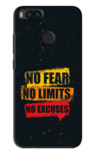 No Fear No Limits No Excuses Xiaomi Redmi Mi A1 Back Skin Wrap