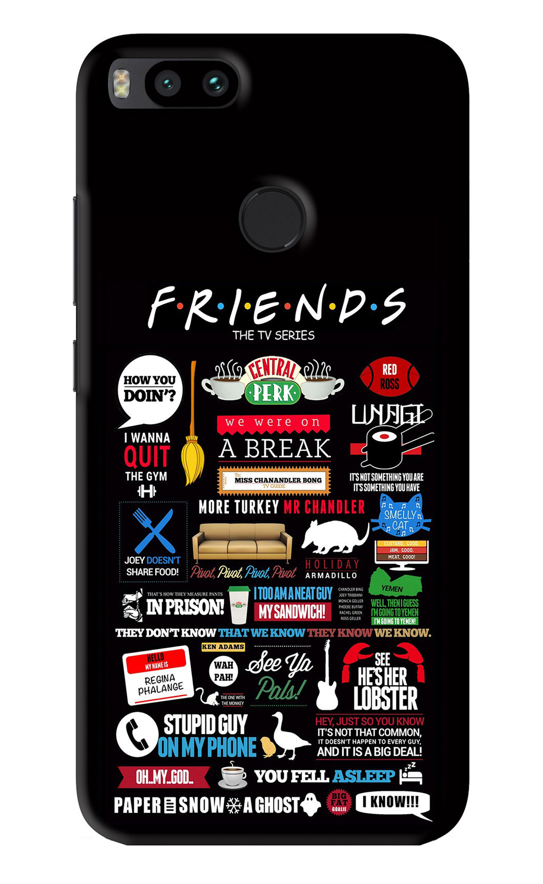FRIENDS Xiaomi Redmi Mi A1 Back Skin Wrap