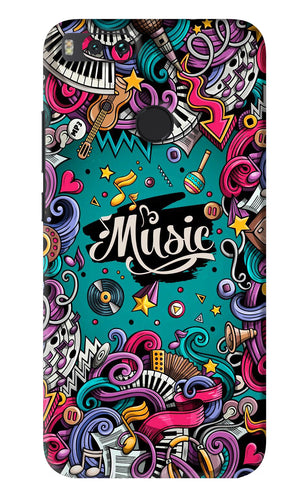 Music Graffiti Xiaomi Redmi Mi A1 Back Skin Wrap