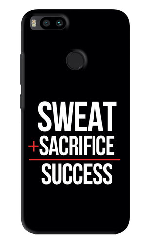 Sweat Sacrifice Success Xiaomi Redmi Mi A1 Back Skin Wrap