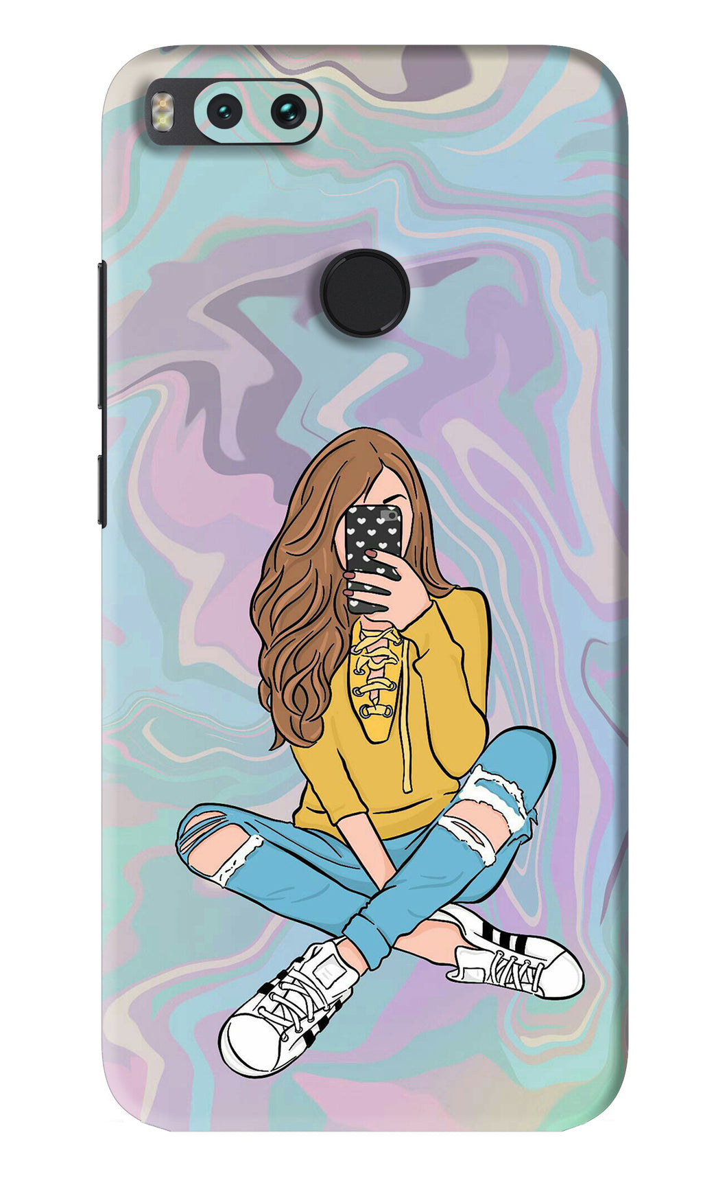 Selfie Girl Xiaomi Redmi Mi A1 Back Skin Wrap