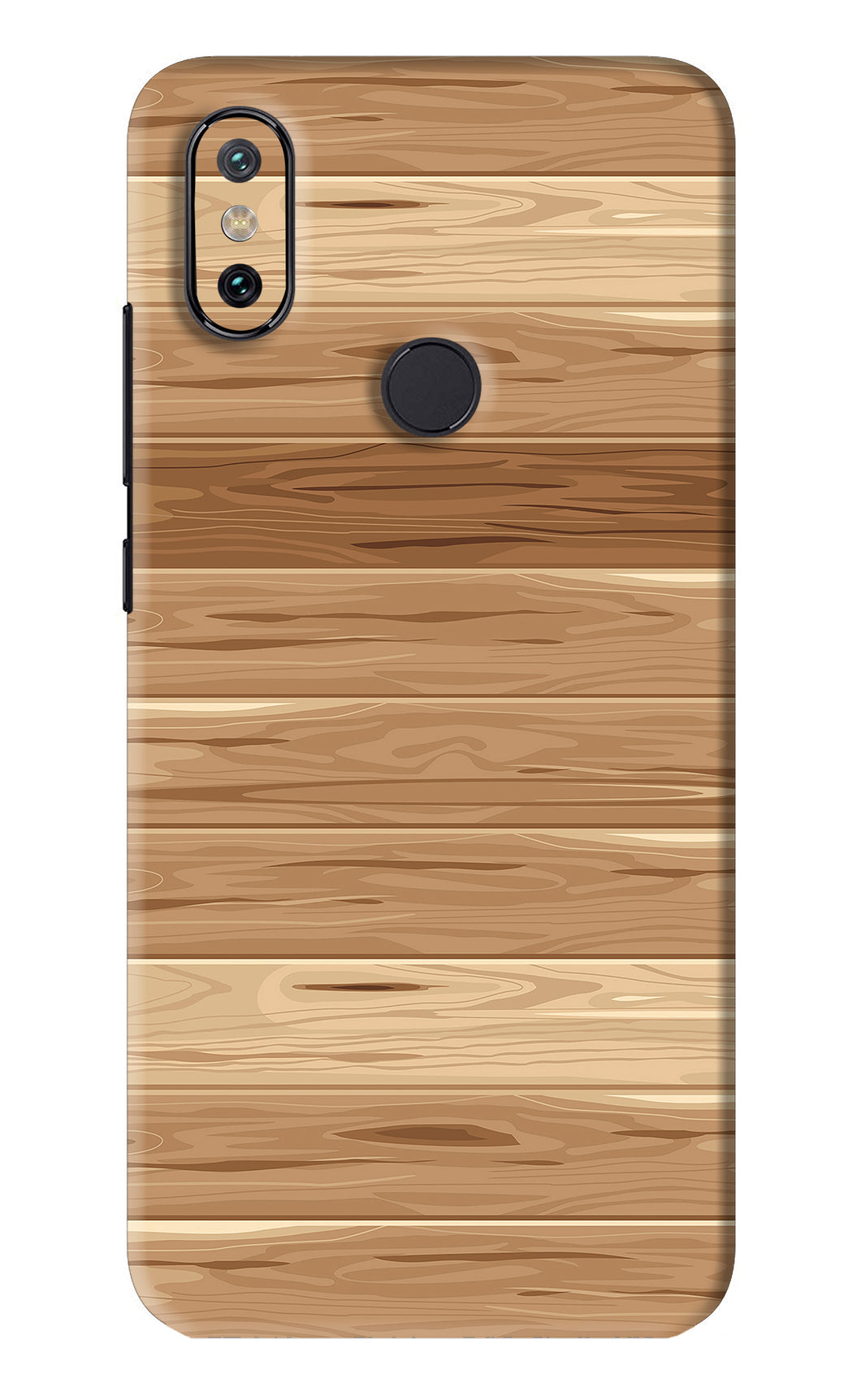 Wooden Vector Xiaomi Redmi Mi A2 Back Skin Wrap