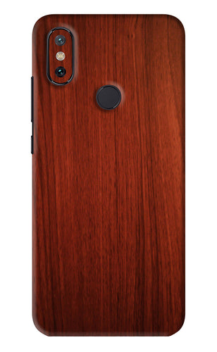 Wooden Plain Pattern Xiaomi Redmi Mi A2 Back Skin Wrap