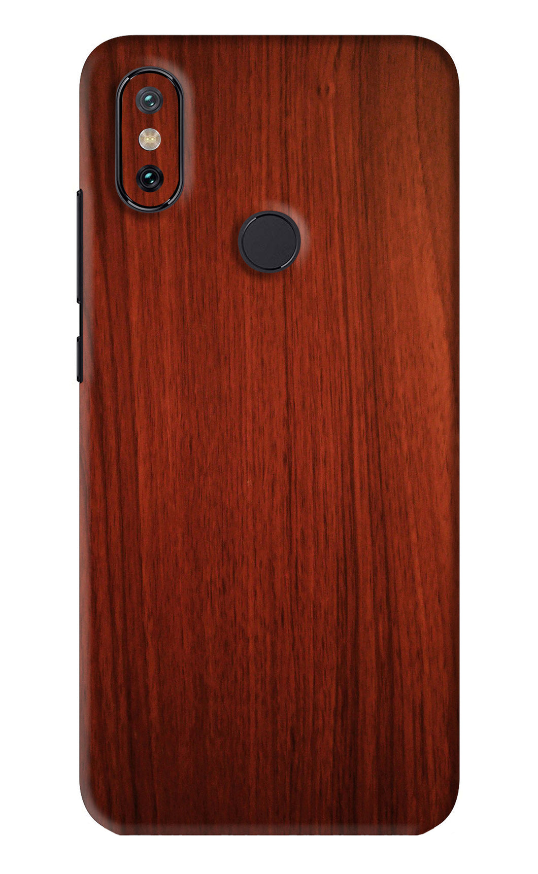 Wooden Plain Pattern Xiaomi Redmi Mi A2 Back Skin Wrap