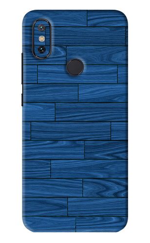 Blue Wooden Texture Xiaomi Redmi Mi A2 Back Skin Wrap