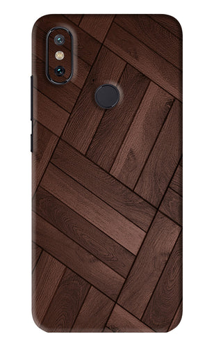 Wooden Texture Design Xiaomi Redmi Mi A2 Back Skin Wrap