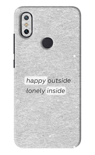 Happy Outside Lonely Inside Xiaomi Redmi Mi A2 Back Skin Wrap