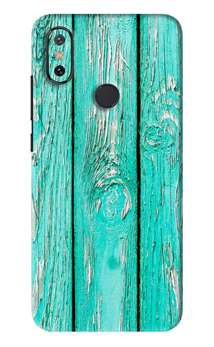 Blue Wood Xiaomi Redmi Mi A2 Back Skin Wrap