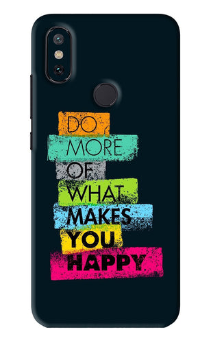 Do More Of What Makes You Happy Xiaomi Redmi Mi A2 Back Skin Wrap