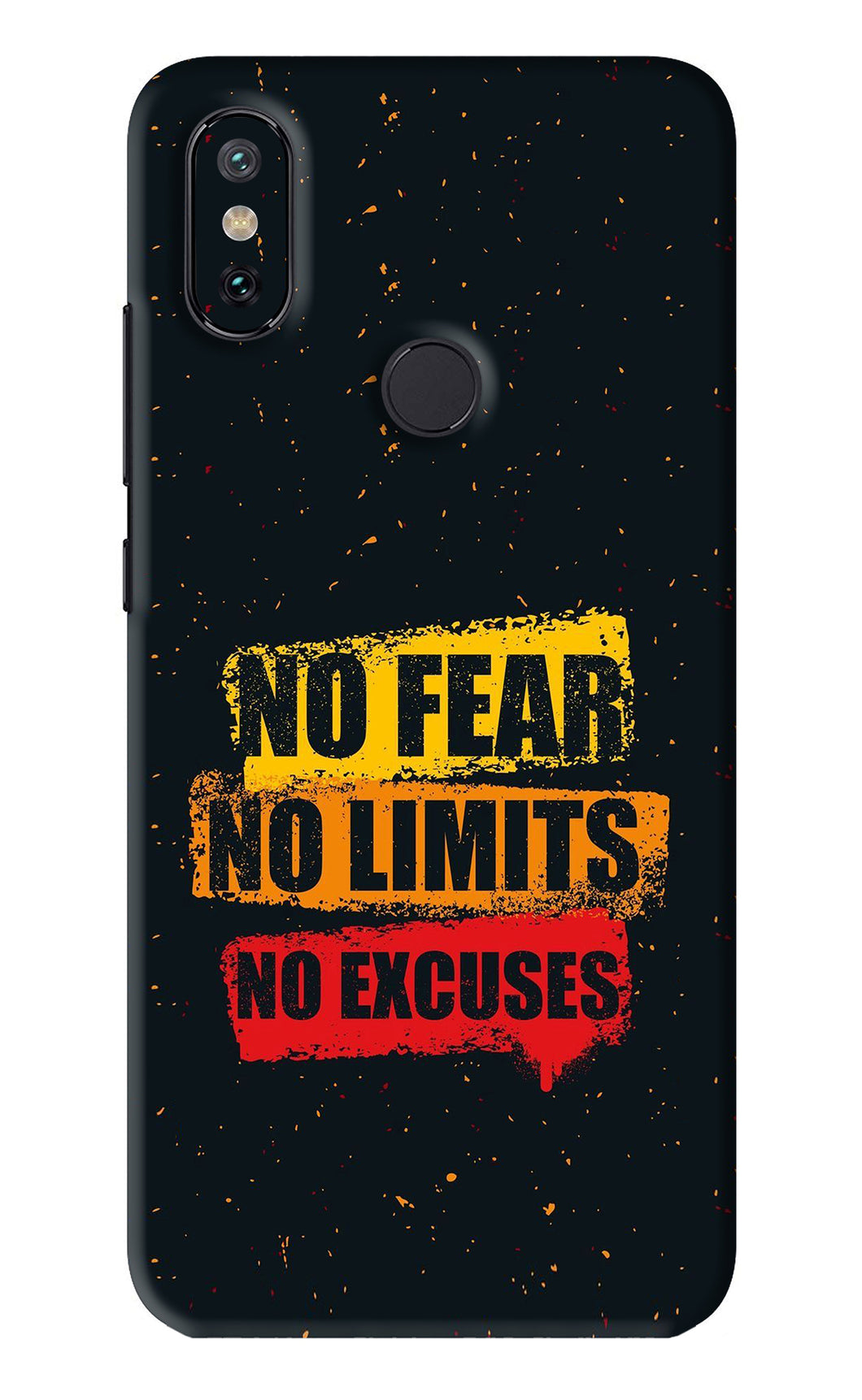No Fear No Limits No Excuses Xiaomi Redmi Mi A2 Back Skin Wrap