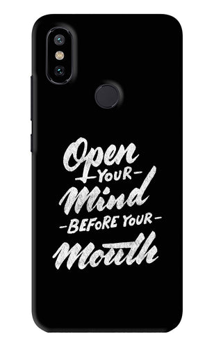 Open Your Mind Before Your Mouth Xiaomi Redmi Mi A2 Back Skin Wrap
